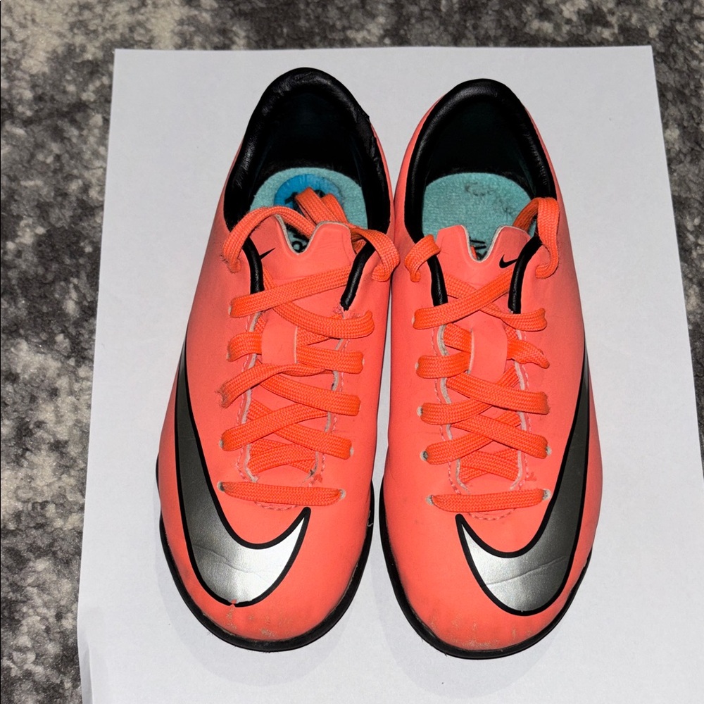 Nike Bright Orange with Silver Swoosh